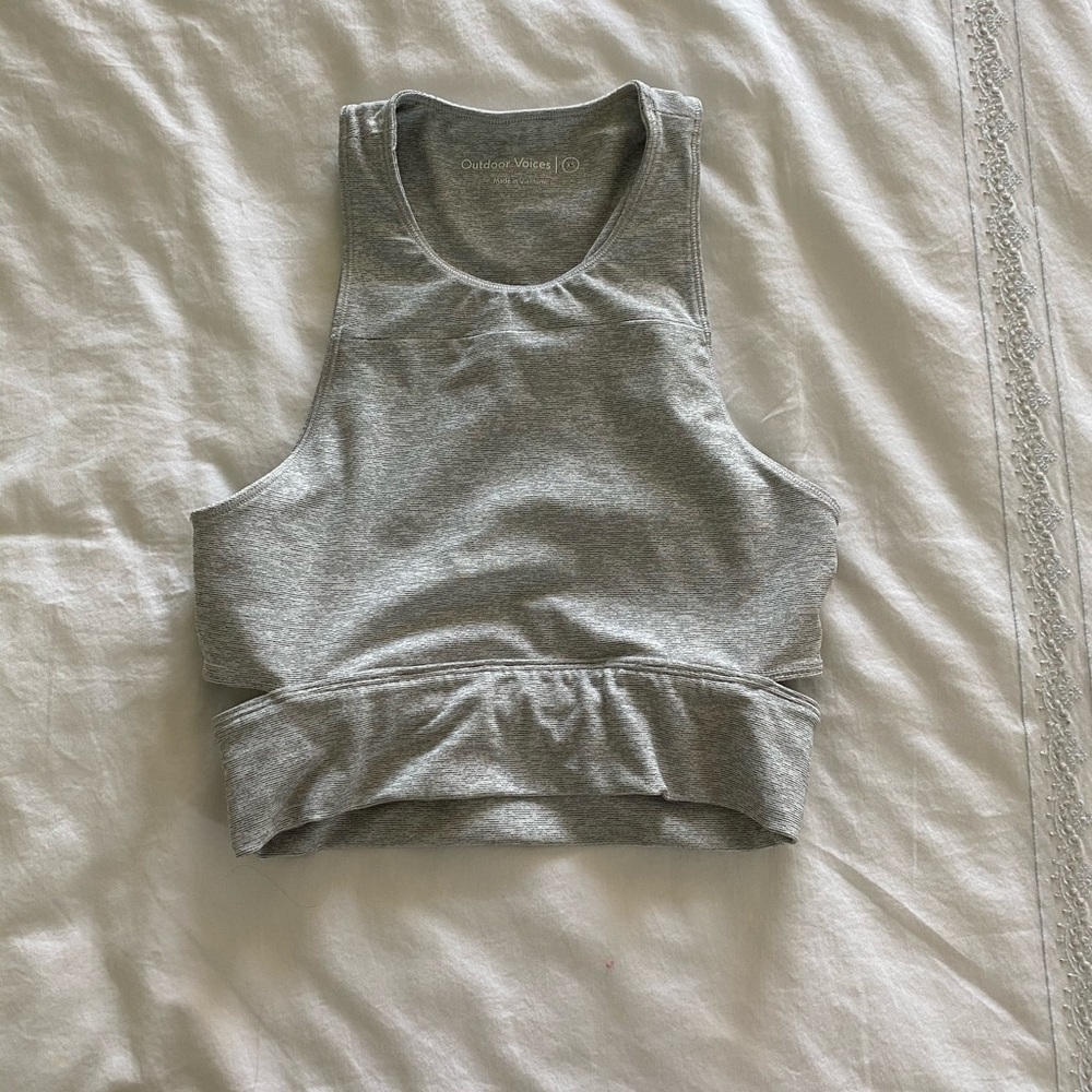 OUTDOOR VOICES slashback crop XS